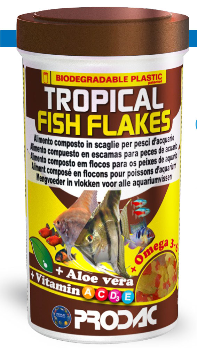 PRODAC TROPICAL FISH FLAKES dribsniai tropinėms žuvims 1200ml 200g